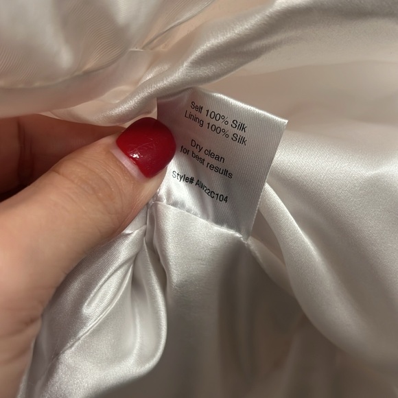 Aliette Ruched Silk Faille Off The Shoulder Mini Dresss - Picture 12 of 13